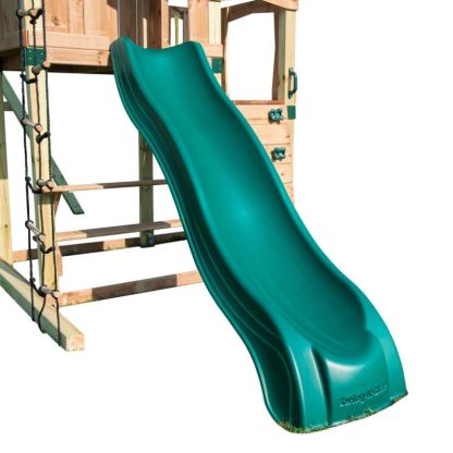 Swing Sets |  Green Alpine Wave Slide – Mounts to 54″ to 60″ Platforms Sports & Fitness Swing Sets