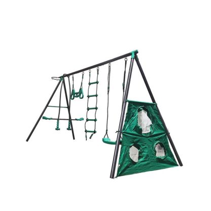 Swing Sets |  Green Interesting Four Function Swingset Sports & Fitness Swing Sets