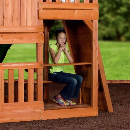 Swing Sets |  Hillcrest Swing Set Sports & Fitness Brown-Green