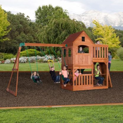 Swing Sets |  Hillcrest Swing Set Sports & Fitness Brown-Green