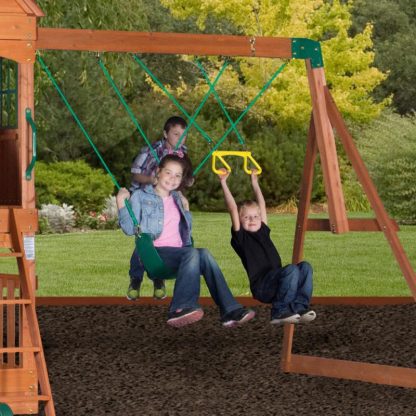 Swing Sets |  Hillcrest Swing Set Sports & Fitness Brown-Green