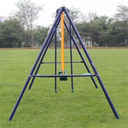 Swing Sets |  Metal Swing Set Outdoor with Glider Sports & Fitness Swing Sets