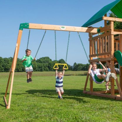 Swing Sets |  Mount McKinley All Cedar Wood Swing Set Sports & Fitness Swing Sets