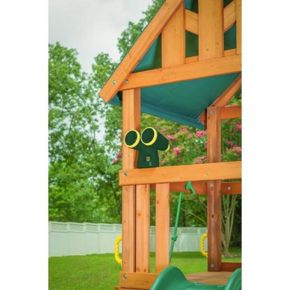 Swing Sets |  Mountain View Swing Set with Tarp Roof, Climbing Wall, Monkey Bars Sports & Fitness Swing Sets