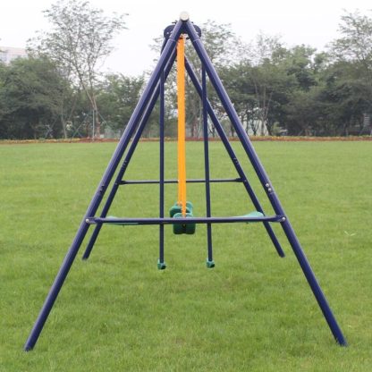 Swing Sets |  Outdoor Metal Swing Set with Glider for Kids Sports & Fitness Swing Sets