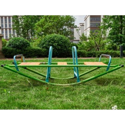 Swing Sets |  Outdoor Playground Steel Tube Kids Seesaw Children Rocker for Age 3 Up Sports & Fitness Swing Sets