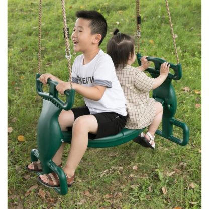 Swing Sets |  Plastic Double Glider Playground 2 Person Swing, Green Sports & Fitness Swing Sets