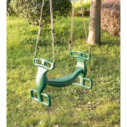 Swing Sets |  Plastic Double Glider Playground 2 Person Swing, Green Sports & Fitness Swing Sets