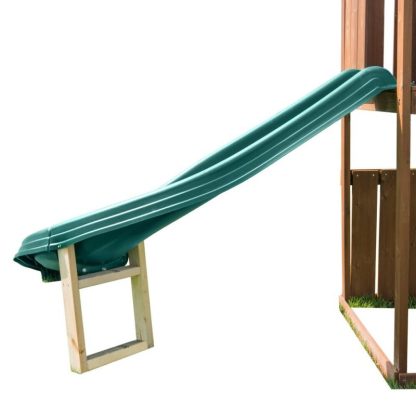 Swing Sets |  Side Winder Slide – Green – Mounts to 48″ to 60″ Platforms – 78″ L x 63″ W x 7.25″ H Sports & Fitness Swing Sets