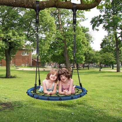 Swing Sets |  Spider Web Saucer Swing 40 inch for Tree Kids with Steel Frame and 2 Hanging Straps Sports & Fitness Swing Sets