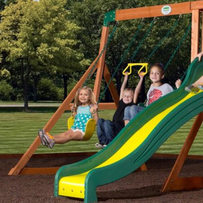 Swing Sets |  Tanglewood All-Cedar Swingset – Brown Sports & Fitness Swing Sets