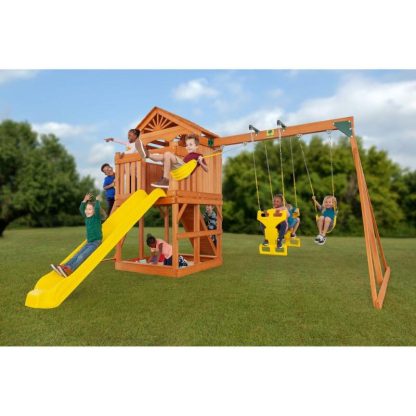 Swing Sets |  Timber Valley Wooden Swing Set Sports & Fitness Swing Sets