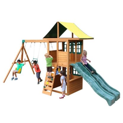 Swing Sets |  Treasure Cove Wooden Swing Set / Playset Sports & Fitness Swing Sets