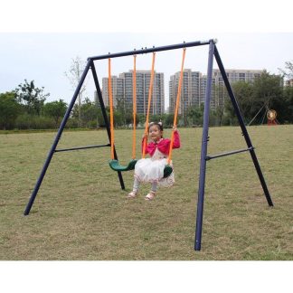 Swing Sets |  Cozy Escape Wood 2-decker Playhouse with Twisty Slide Sports & Fitness Swing Sets