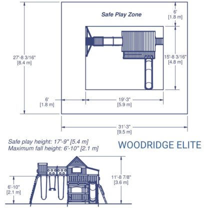 Swing Sets |  Woodridge Elite All Cedar Swing Set Sports & Fitness Brown