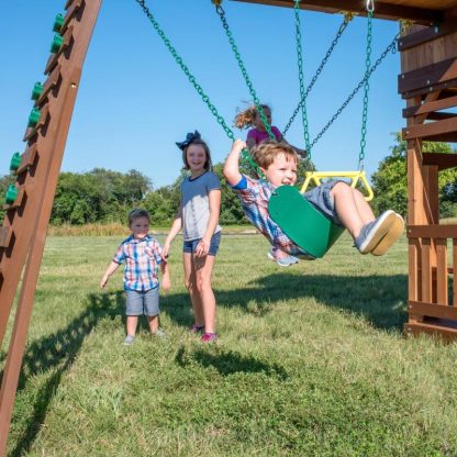 Swing Sets |  Woodridge Elite All Cedar Swing Set Sports & Fitness Brown