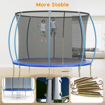 Trampolines |  10/12/14/16 FT Outdoor Trampoline Bounce Combo W/Closure Net Sports & Fitness Trampolines