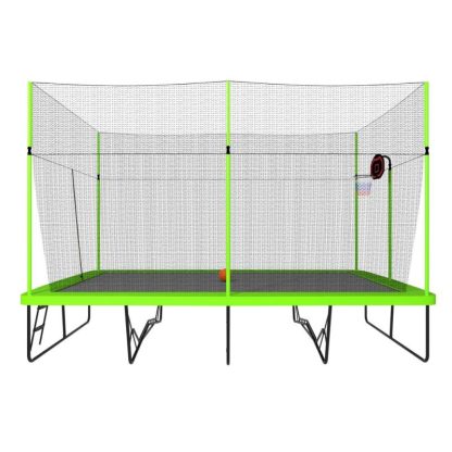 Trampolines |  10FT BY 17FT Rectangule Kids Recreational Trampolines, Safe Bounce Outdoor Backyard Trampoline for Kids Family Happy Time Sports & Fitness Trampolines