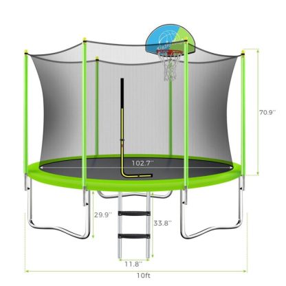 Trampolines |  10FT Trampoline for Kids Sports & Fitness Trampolines