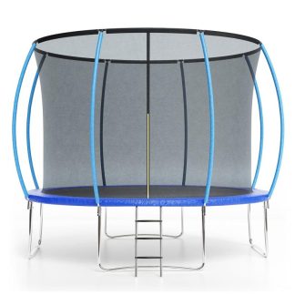 Trampolines |  10FT Trampoline, Recreational Trampolines with Enclosure Net and Ladder Sports & Fitness Blue/Green