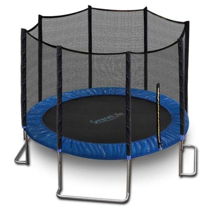 Trampolines |  12ft ASTM Approved Trampoline with Net Enclosure – Stable, Strong Kids and Adult Trampoline with Net – Outdoor Trampoline Sports & Fitness Multi