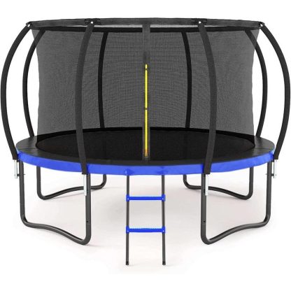 Trampolines |  12FT Big Trampoline With Inner Safety Enclosure Net,For Kids Sports & Fitness Trampolines