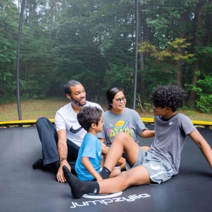 Trampolines |  12FT Trampoline with Enclosure – Recreational Trampolines w/Ladder & AntiRust Coating, ASTM Approval Outdoor Trampoline for Kids Sports & Fitness Black & Blue/Orange & Black/Red & Black/Yellow & Black