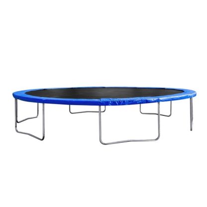 Trampolines |  14 ft. Blue Galvanized Anti-Rust Outdoor Trampoline with Basketball Hoop and Ladder Sports & Fitness Trampolines