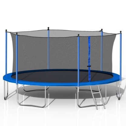 Trampolines |  14FT Trampoline with Enclosure Net Outdoor Jump Trampoline – ASTM Approved-Combo Bounce Exercise Trampoline Sports & Fitness Trampolines