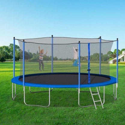 Trampolines |  14FT Trampoline with Enclosure Net Outdoor Jump Trampoline – ASTM Approved-Combo Bounce Exercise Trampoline Sports & Fitness Trampolines