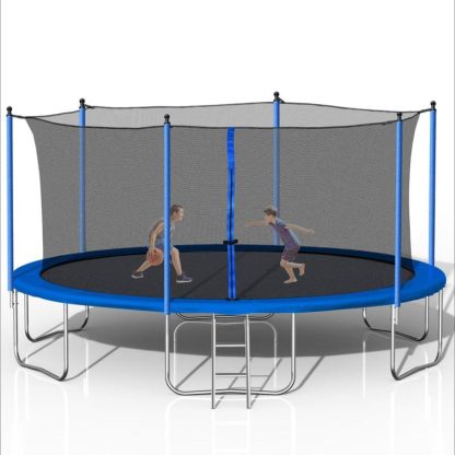 Trampolines |  14FT Trampoline with Enclosure Net Outdoor Jump Trampoline – ASTM Approved-Combo Bounce Exercise Trampoline Sports & Fitness Trampolines