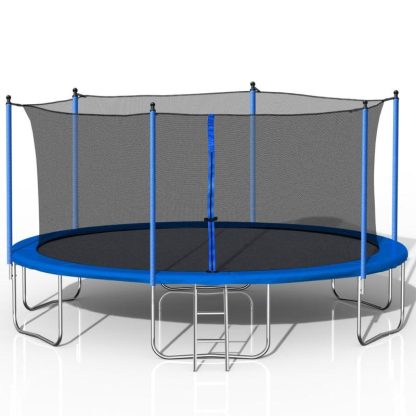 Trampolines |  14FT Trampoline with Enclosure Net Outdoor Jump Trampoline – ASTM Approved-Combo Bounce Exercise Trampoline Sports & Fitness Trampolines