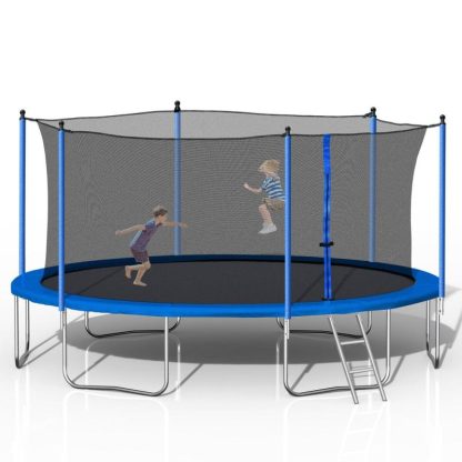 Trampolines |  14FT Trampoline with Enclosure Net Outdoor Jump Trampoline – ASTM Approved-Combo Bounce Exercise Trampoline Sports & Fitness Trampolines