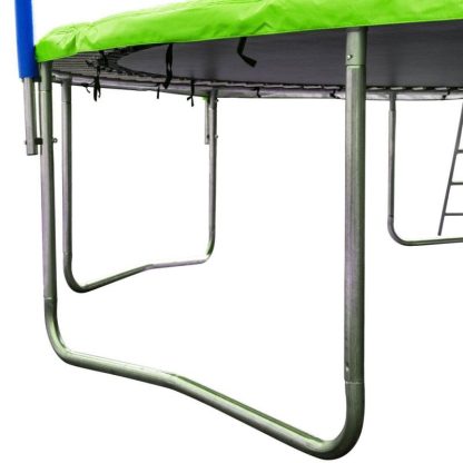 Trampolines |  16ft. Green Trampoline with Ladder and Safety Net Sports & Fitness Trampolines