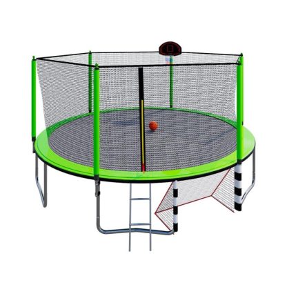 Trampolines |  16FT Trampoline with Basketball Hoop pump and Ladder Sports & Fitness Trampolines