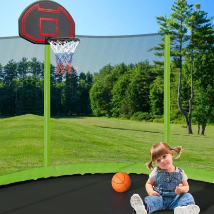 Trampolines |  16FT Trampoline with Basketball Hoop pump and Ladder Sports & Fitness Trampolines