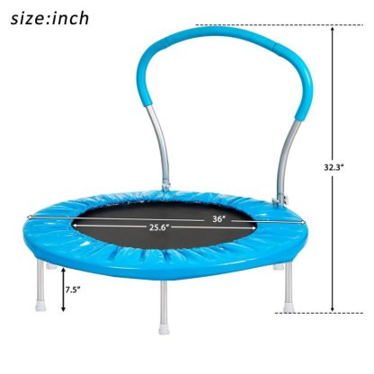 Trampolines |  36″ Trampoline with handle Sports & Fitness Trampolines