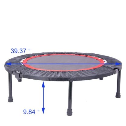 Trampolines |  40″Mini Exercise Trampoline for Adults or Kids – Indoor Fitness Rebounder Trampoline with Safety Pad Sports & Fitness Trampolines