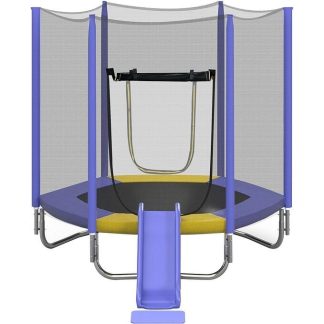 Swing Sets |  Kids Slide Playset Structure 9 in 1,Freestanding Spaceship Set w/Slide Sports & Fitness Swing Sets