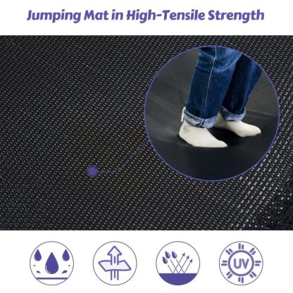 Trampolines |  7FT Trampoline for Kids with Safety Enclosure Net, Slide and Ladder, Easy Assembly Round Outdoor Recreational Trampoline Sports & Fitness Trampolines