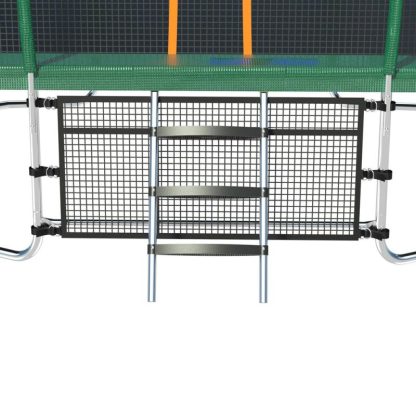 Trampolines |  8 ft. x 14 ft. Green Galvanized Anti-Rust Outdoor Rectangle Coating Trampoline with Enclosure with Ladder and Shoe Bag Sports & Fitness Trampolines