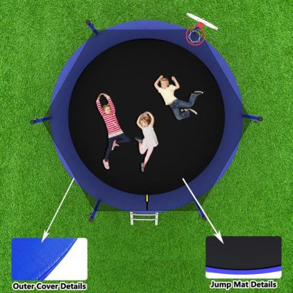 Trampolines |  8FT TRAMPOLINE Blue Sports & Fitness Trampolines