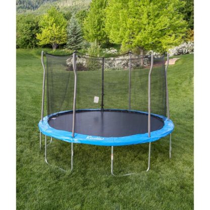 Trampolines |  Kinetic 12′ Round Trampoline With Safety Enclosure Sports & Fitness Trampolines