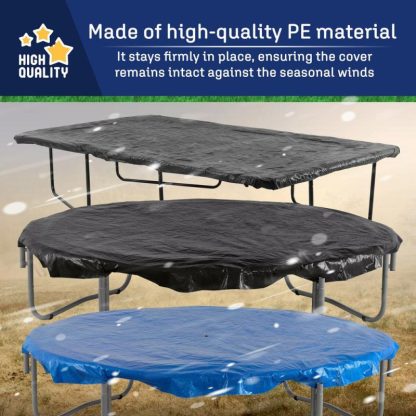 Trampolines |  Machrus 10ft Round Trampoline Weather Cover – Weather-Resistant Trampoline Protective Cover Sports & Fitness Trampolines