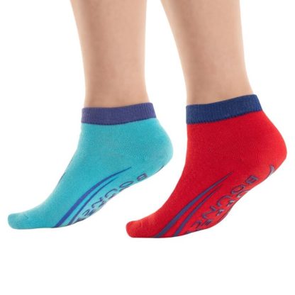 Trampolines |  Machrus Non-Slip Trampoline Ankle Socks – 2 Pairs – 1 Red Pair and 1 Blue Pair Sports & Fitness Trampolines