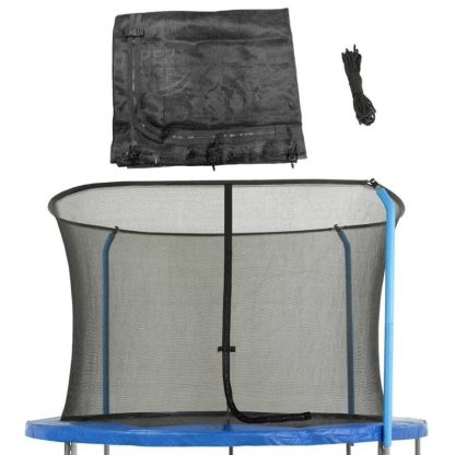 Trampolines |  Machrus Trampoline Safety Net For 8FT Round Trampolines using 3 Curved Poles Sports & Fitness Trampolines