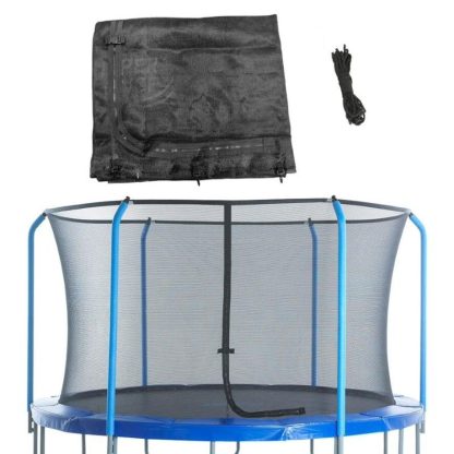 Trampolines |  Machrus Trampoline Safety Net For 8FT Round Trampolines using 6 Curved Poles, Net Only Sports & Fitness Trampolines