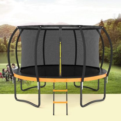 Trampolines |  Outdoor Big Trampoline with Inner Safety Enclosure Net Sports & Fitness Trampolines