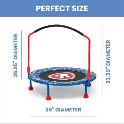 Trampolines |  PAW Patrol 3-Foot Trampoline for Toddler and Kids Sports & Fitness Trampolines