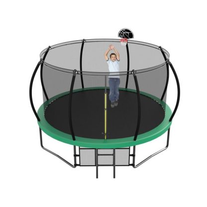 Trampolines |  Spacious Design Trampoline Solid Base Structure, Safety Pad For Kid Sports & Fitness Trampolines